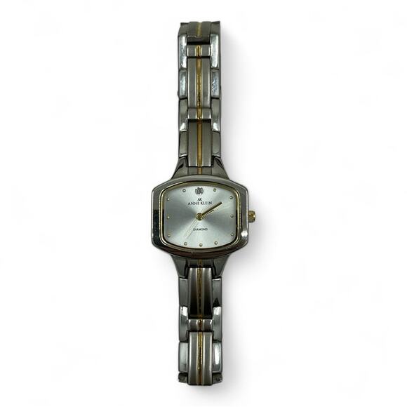 Anne Klein Diamond Watch 10/7129 753H/2 - New Battery - Keeps Time - Picture 3 of 6
